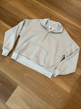 AE Everyday Luxe Quarter Zip Sweatshirt
